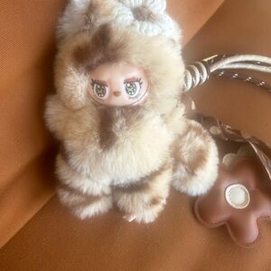 Custom Mini Labubu Fox with Lulu logo fur